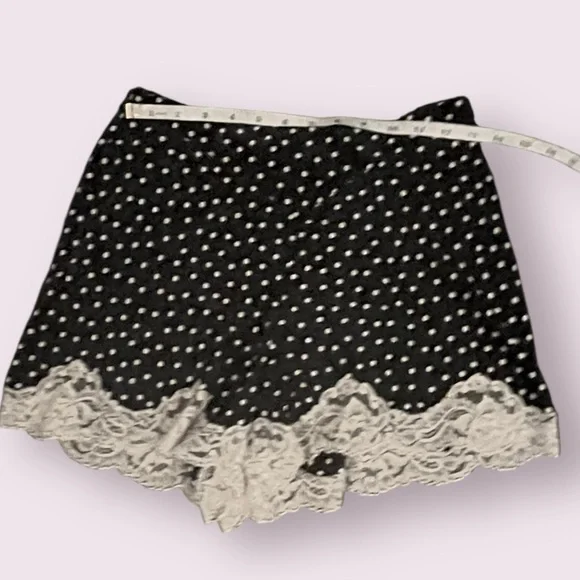 Vintage Victoria’s Secret 1980s Polka Dot Lace 3-Piece Set Robe Shorts Bra Small - Picture 12 of 16